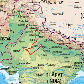 map route India