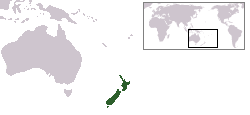 New Zealand map