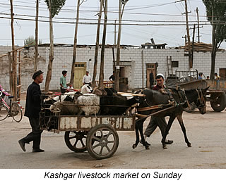 KAshgar livestock market on Sundays