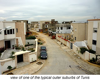 view of suburb in outer Tunis