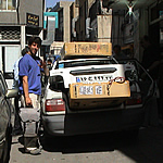 bikes boxed for airport